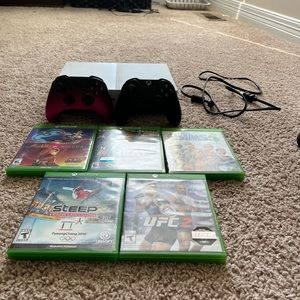 Xbox One S 500gb 2 Controller 5 Games Great Condition
